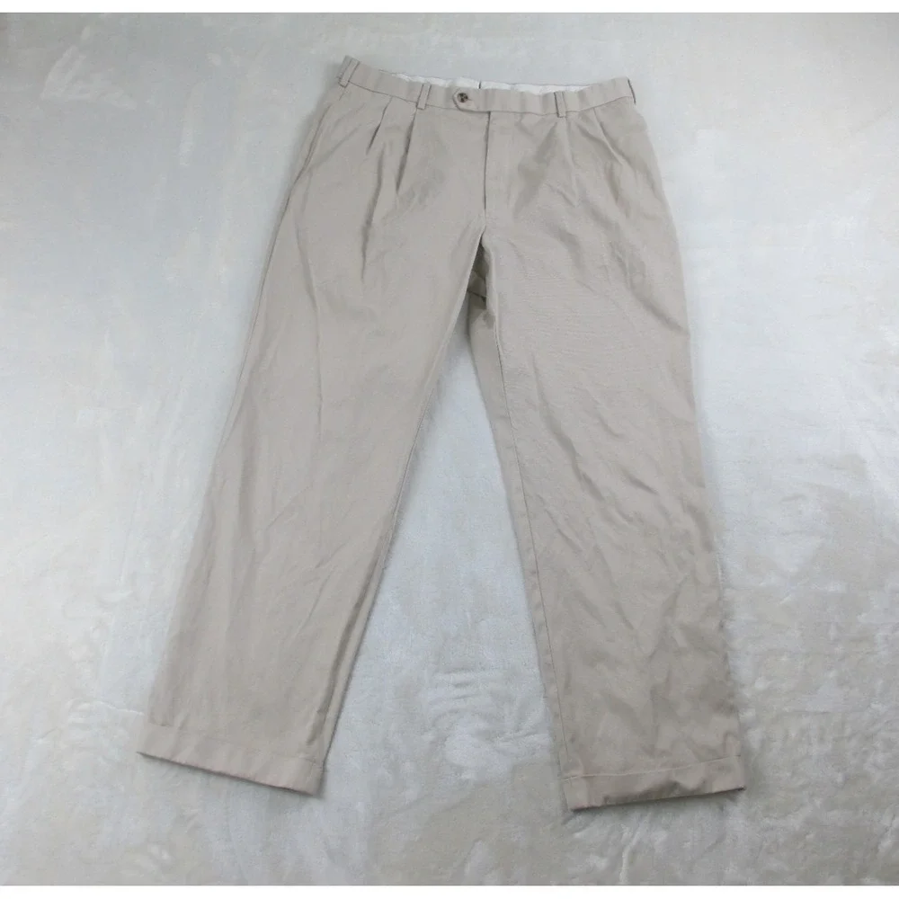 Brooks Brothers Pants Mens 38 Brown Chino Madison Preppy Golf‎ Golfer 38X32*